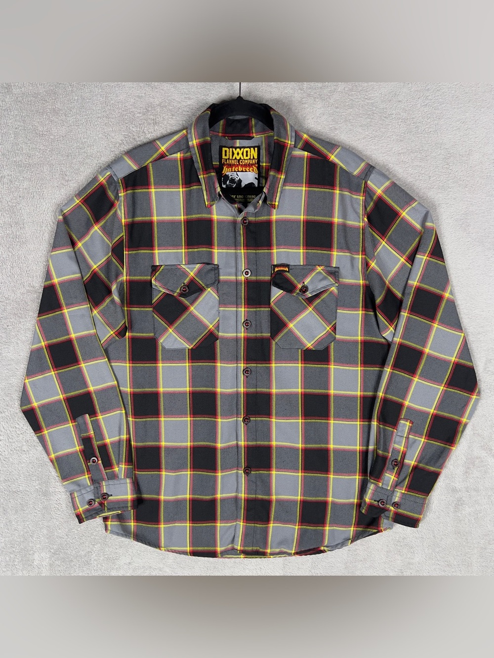 Dixxon Flannel Hatebreed Under the Knife Men's Medium Button Down Shirt Metal
